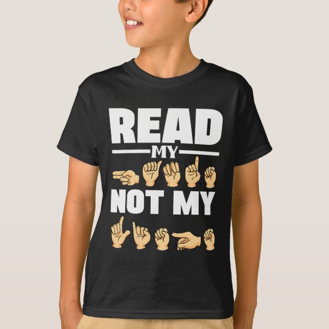 Alphabet American Sing Language Asl Teacher Quote T-Shirt (Vorderseite)
