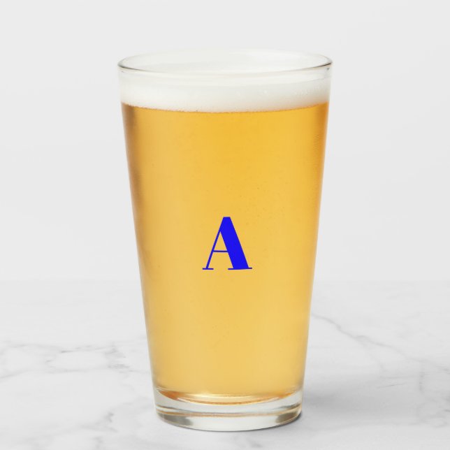 Alphabet-Anfangsbuchstaben anpassen, personalisier Glas (Vorne (Gefüllt))