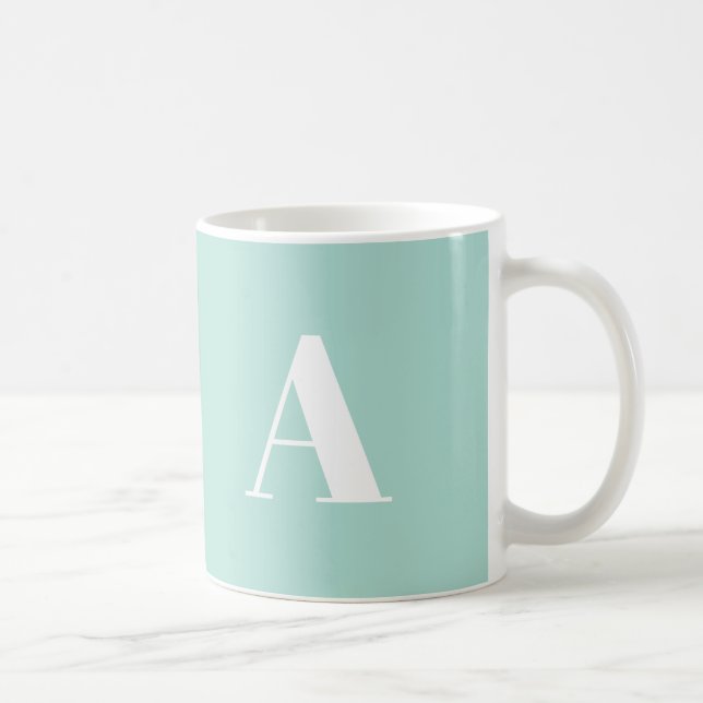 Alphabet-Anfangsbuchstaben anpassen, personalisier Kaffeetasse (Rechts)