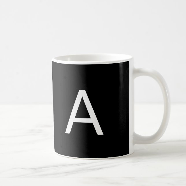 Alphabet-Anfangsbuchstaben anpassen, personalisier Kaffeetasse (Rechts)