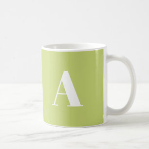 Alphabet-Anfangsbuchstaben anpassen, personalisier Kaffeetasse