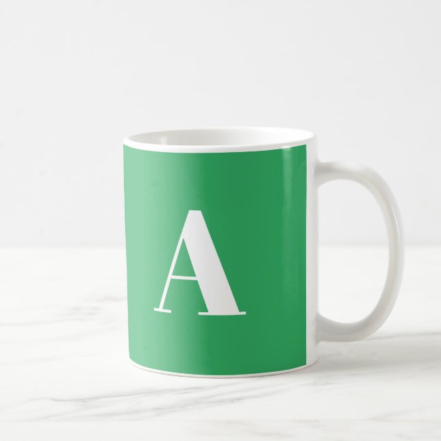 Alphabet-Anfangsbuchstaben anpassen, personalisier Kaffeetasse (Rechts)