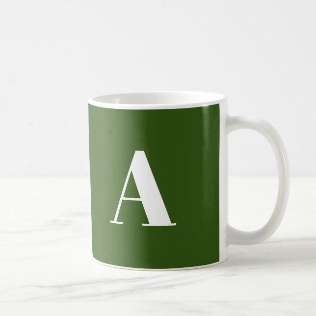Alphabet-Anfangsbuchstaben anpassen, personalisier Kaffeetasse (Rechts)