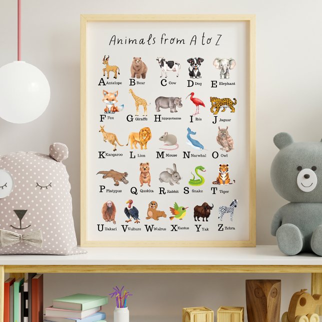 Alphabet Animal A - Z Unterrichtsraum Poster (Von Creator hochgeladen)