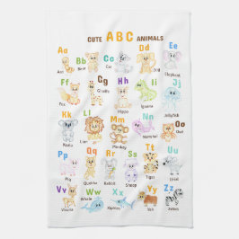 Alphabet Animal ABC Niedliche Tiere Geschirrtuch