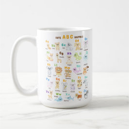 Alphabet Animal ABC Niedliche Tiere Kaffeetasse