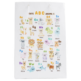 Alphabet Animal ABC Niedliche Tiere Mittlere Geschenktüte