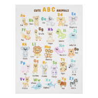 Alphabet Animal ABC Niedliche Tiere