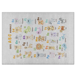 Alphabet Animal ABC Niedliche Tiere Schneidebrett