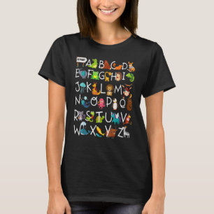 Alphabet Animal ABCs lernen ABCs Rhyming Kinderg T-Shirt