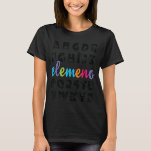 Alphabet Animals ABC Elemeno Preschool Kindergarte T-Shirt