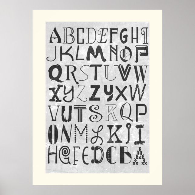 Alphabet Art Poster (Vorne)