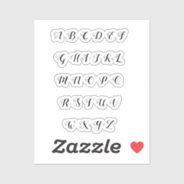 Alphabet Aufkleber