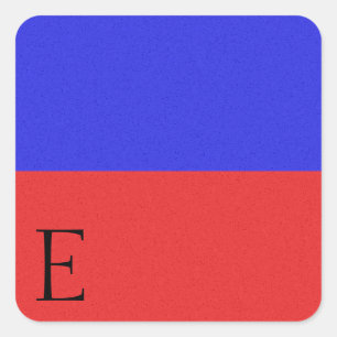 Alphabet-Aufkleber für die Signalflagge E Quadratischer Aufkleber