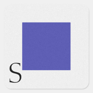 Alphabet-Aufkleber S Quadratischer Aufkleber