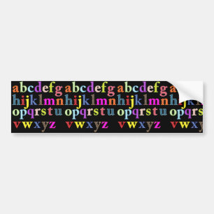 Alphabet Autoaufkleber