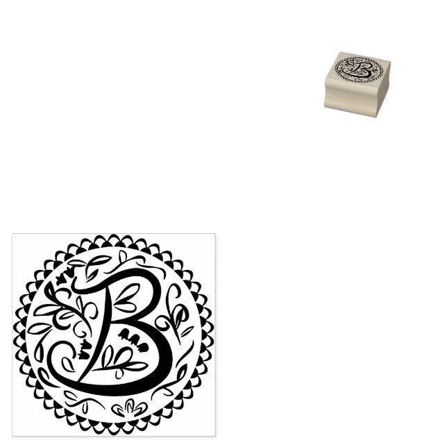 Alphabet B Gummistempel (Stempel)