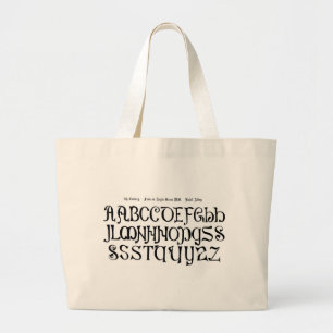 Alphabet Bag Jumbo Stoffbeutel