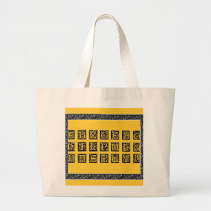 Alphabet Bag Jumbo Stoffbeutel