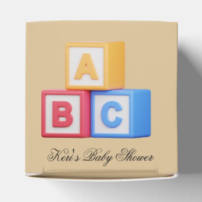 Alphabet-Block A-B-C-Geschenkboxen Geschenkschachtel (Oben)