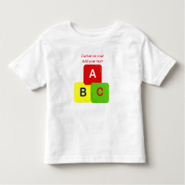 Alphabet Blockiert Kleinkind-T - Shirt individuell