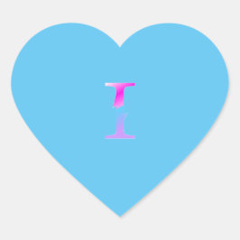 Alphabet Brief, den ich aufklebe. Herz-Aufkleber