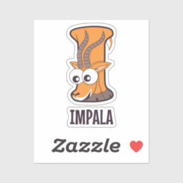 Alphabet-Brief für Tiere - I Aufkleber