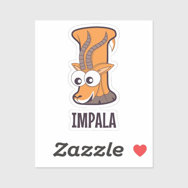 Alphabet-Brief für Tiere - I Aufkleber (Blatt)