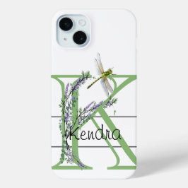 Alphabet Brief K, Aquarelllavender Dragonfly Case-Mate iPhone Hülle