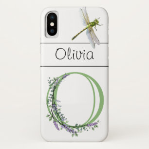 Alphabet Brief O Lavender Eukalyptus Dragonfly Case-Mate iPhone Hülle