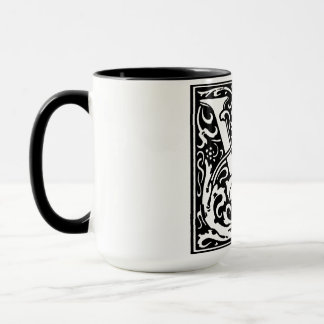 Alphabet-Brief V zur Tasse