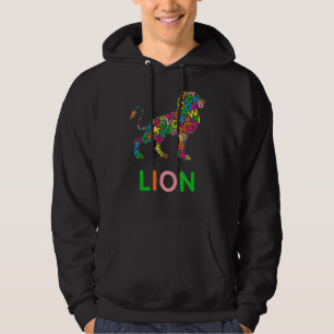 Alphabet Briefe lernen Abc Kleinkind Kinder Löwe Hoodie