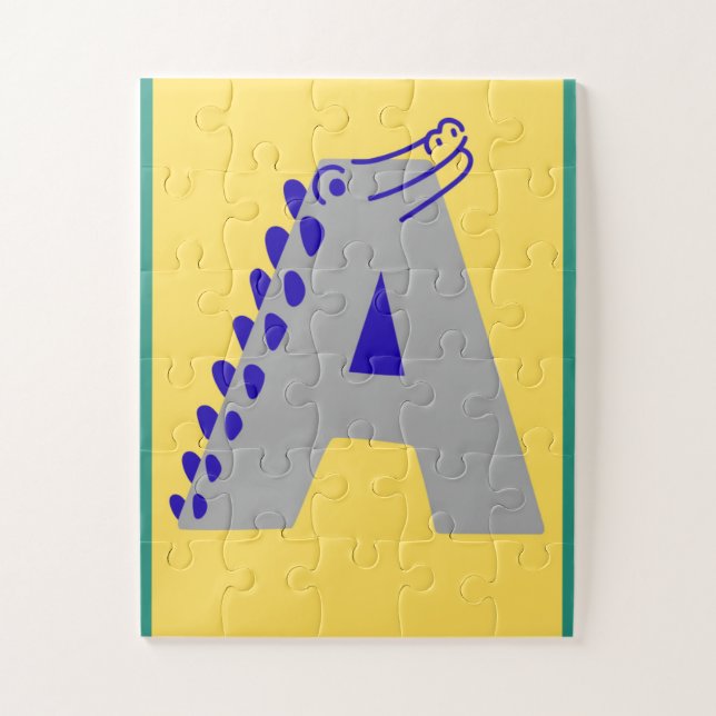 Alphabet Buchstabe "A"  Puzzle (Vertikal)