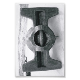 Alphabet-Buchstabe-Fotografie I6 Schwarzweiss-4x6 Fotodruck