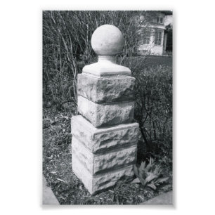 Alphabet-Buchstabe-Fotografie I8 Schwarzweiss-4x6 Fotodruck