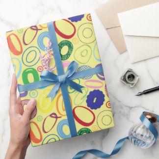 Alphabet Buchstabe O Geschenkpapier - Gelb