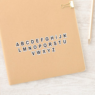 Alphabet Buchstaben Aufkleber