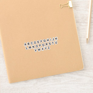 Alphabet Buchstaben Aufkleber