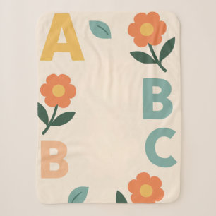 Alphabet Buchstaben Baby KI Kunst Sherpadecke