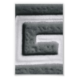 Alphabet Buchstaben Fotografie G2 Schwarz und Weiß