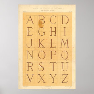 Alphabet (Buchstaben) Poster