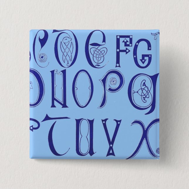 Alphabet Button (Vorderseite)