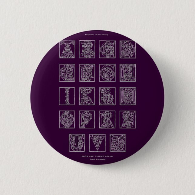 Alphabet Button (Vorderseite)