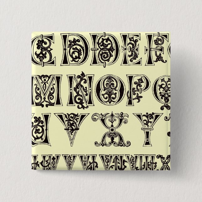 Alphabet Button (Vorderseite)