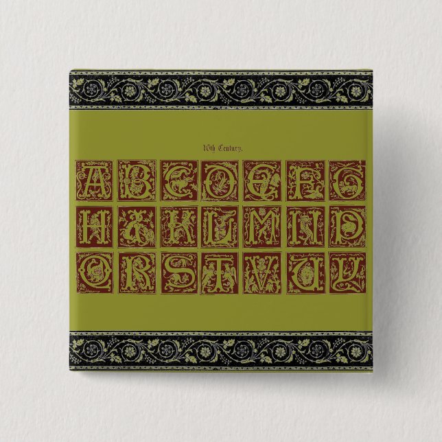 Alphabet Button (Vorderseite)