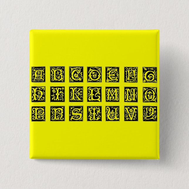 Alphabet Button (Vorderseite)