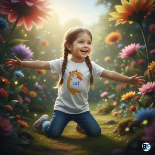 Alphabet C für Katze Baby T-shirt