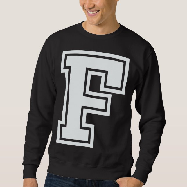 Alphabet capital letter F matching family group ha Sweatshirt (Vorderseite)