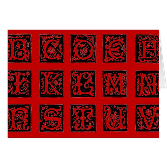 Alphabet Card (Vorderseite (Horizontal))