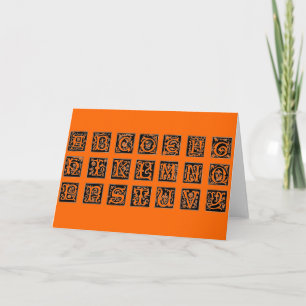 Alphabet Card Feiertagskarte